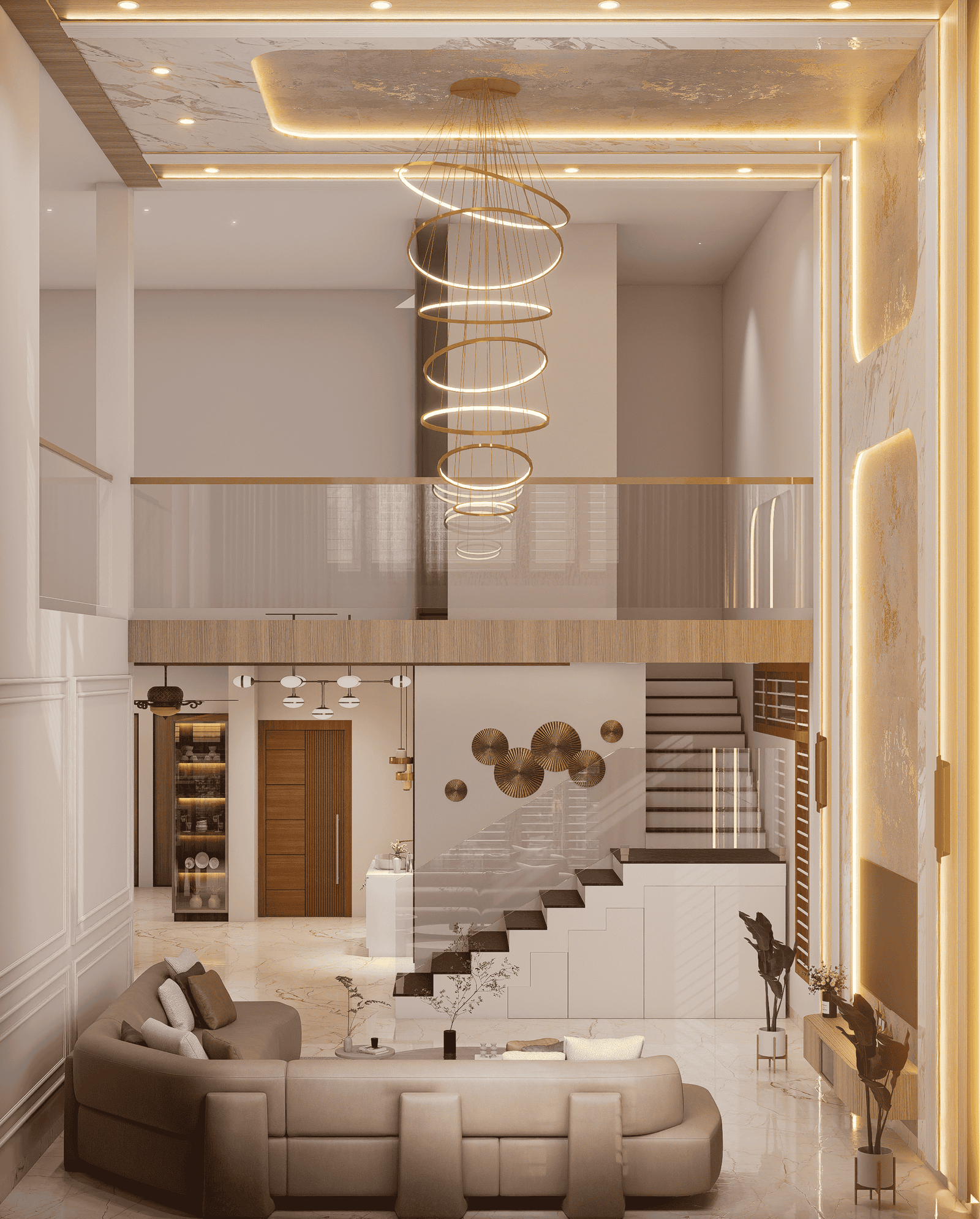 Luxury living room interior in Shivamogga